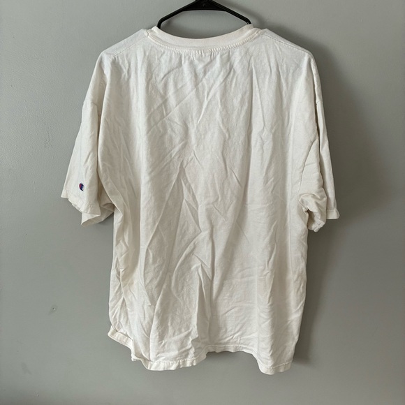 Vintage Y2K Bass T Shirt Mens Size XL White Imported British Ale Logo champion - Picture 3 of 3